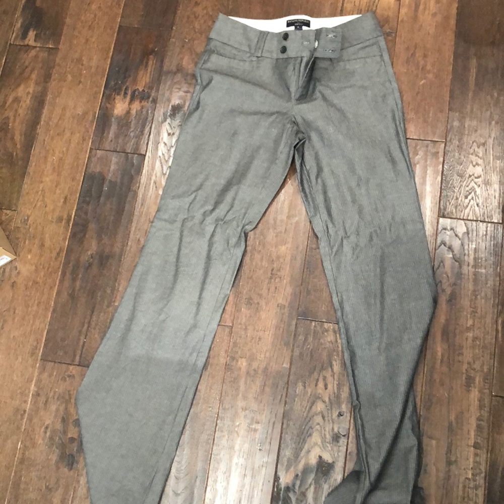 Banana Republic grey pinstripe dress pants